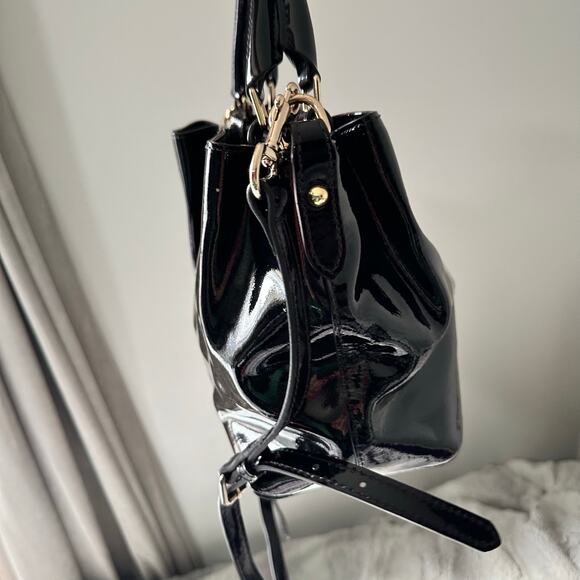 Dooney & Bourke Brenna Patent Leather bag black $411 - Picture 7 of 15